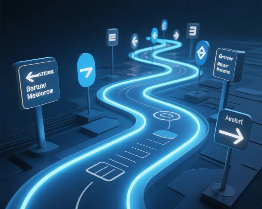 官方导航路径示意图